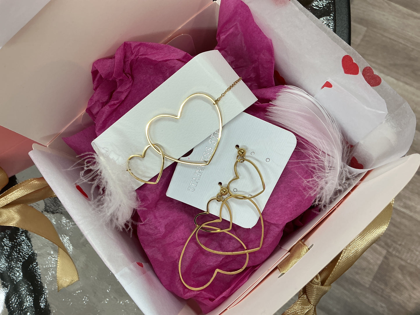 Nouveautés coffret bijoux couleur or